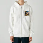 mikkunchamaのかわいいうさぎのイラストグッズ Heavyweight Zip Hoodie