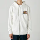 ロイの楽しいデザイン屋さんのまるっとクマ Heavyweight Zip Hoodie