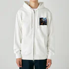 Gavi'sのRockなCat ギターバージョン3 Heavyweight Zip Hoodie