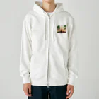 la-mer-sireneのハイビスカスのサンセット Heavyweight Zip Hoodie