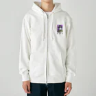 kazu_gの弁財天（切抜きロゴ/淡色グッズ用） Heavyweight Zip Hoodie