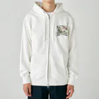 忍者の日本のイラストグッズ Heavyweight Zip Hoodie