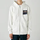 やすてぃの山から昇る月 Heavyweight Zip Hoodie