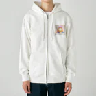 aoking_のグラデーション猫 Heavyweight Zip Hoodie