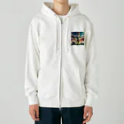 Uchi19のサッカー小僧 Heavyweight Zip Hoodie