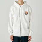 Auraのまん丸猫ちゃん Heavyweight Zip Hoodie