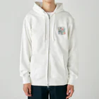 アメーバ2世の綺麗な花とwildと Heavyweight Zip Hoodie