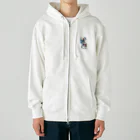 Shiba_IncのSitting rabbit（座るウサギ） Heavyweight Zip Hoodie