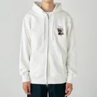 はんなり女史の眠たい猫 Heavyweight Zip Hoodie