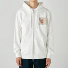 ひとやすみ　らいふのおもしろハムスター Heavyweight Zip Hoodie