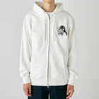 kibou0304の音楽を聴く女の子 Heavyweight Zip Hoodie