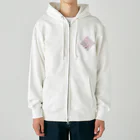 ANKO PRODUCTの和スイーツ井桁仕切 紫 Heavyweight Zip Hoodie