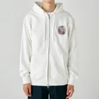 ファンシーTシャツ屋のパステルカラーの花束 Heavyweight Zip Hoodie