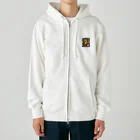 SUZURIの神々しいドラゴン Heavyweight Zip Hoodie