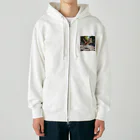 emeralのジャンプする猫 Heavyweight Zip Hoodie