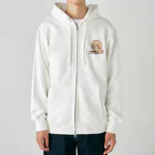 Tokyo_Doodleのもふもふアプリコット　トイプードル　たべる Heavyweight Zip Hoodie