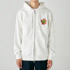 JaachanのSucculents series アエオニウム Heavyweight Zip Hoodie