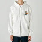 まるアニマル　のスノーボード　キツネ Heavyweight Zip Hoodie