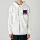 jsaofsjofaakoの宇宙船の中のダンスフロア Heavyweight Zip Hoodie