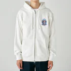 IloveCatの可愛らしい子猫とサメのフード Heavyweight Zip Hoodie