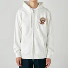 IloveCatの立派なライオンになりきっている子猫 Heavyweight Zip Hoodie