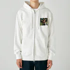 atto_usagiのフェアリーローズうさぎ Heavyweight Zip Hoodie