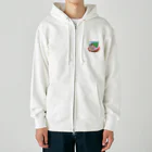 さちあきのおみせの季節のさくら餅ハリネズミ Heavyweight Zip Hoodie