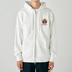 Stylo Tee Shopの絶滅までKOをするティラノサウルス Heavyweight Zip Hoodie