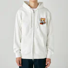 子猫カーニバルの子猫のお弁当タイム Heavyweight Zip Hoodie