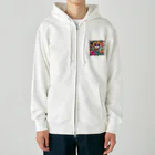 えいゆショップのスナフキ猫くん Heavyweight Zip Hoodie