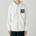 MTHのデータを分析するミニブタ Heavyweight Zip Hoodie