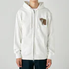 Mashlyのマシロくん猫グッズ Heavyweight Zip Hoodie