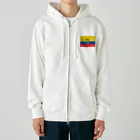 お絵かき屋さんのエクアドルの国旗 Heavyweight Zip Hoodie