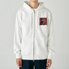 hogarakuの縄文猫 Heavyweight Zip Hoodie