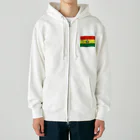 お絵かき屋さんのボリビアの国旗 Heavyweight Zip Hoodie