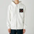 素敵ショップの将軍パグ Heavyweight Zip Hoodie