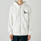 J-SHOPのピクセルアート　はやぶさ Heavyweight Zip Hoodie