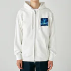 HOSINOKOの夜の星空雲の上 Heavyweight Zip Hoodie