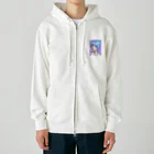 World_Teesのバブルガムを噛むアニメガール 日本の美学 アニメオタク Heavyweight Zip Hoodie