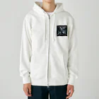 亀蘭タマムシのThe "X" when it comes to rockets. Heavyweight Zip Hoodie