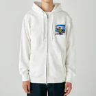 ikasumikoboのスノボ猫 Heavyweight Zip Hoodie