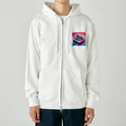 ドット職人のピクセルアート　レトロゲーム Heavyweight Zip Hoodie