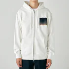 WORLDの線画アート Heavyweight Zip Hoodie