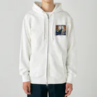 タカヤマ・サイトの絢爛豪華・孔雀 Heavyweight Zip Hoodie