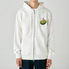 かるるんショップのメロンと生クリームとさくらんぼ Heavyweight Zip Hoodie