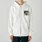 かるるんショップのかき氷シリーズ　ブルーハワイとマンゴー Heavyweight Zip Hoodie