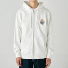 モノウサワールドの水ヨーヨーに住むアヒルさん① Heavyweight Zip Hoodie