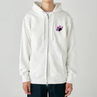 しゅりぺのゆる～いショップのあしあとステッカー Heavyweight Zip Hoodie