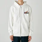 yamame1000ninのカラフルシタールタブラ Heavyweight Zip Hoodie