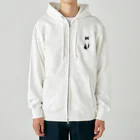 小鳥と映画館のお利口さんのハチワレちゃん Heavyweight Zip Hoodie